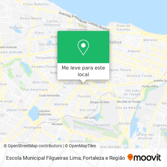 Escola Municipal Filgueiras Lima mapa