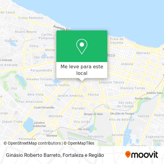 Ginásio Roberto Barreto mapa