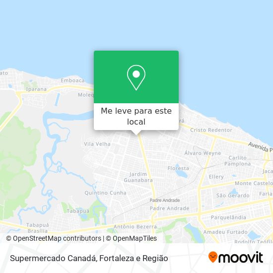 Supermercado Canadá mapa