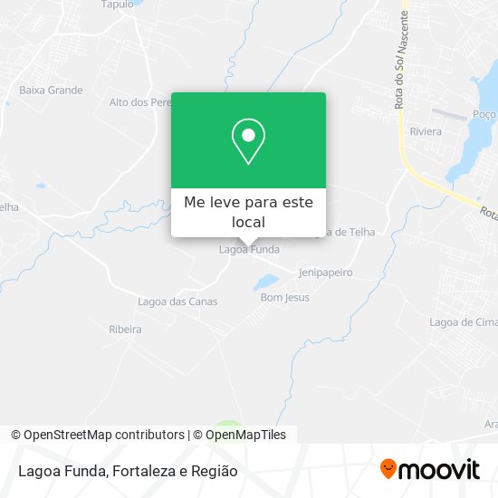 Lagoa Funda mapa