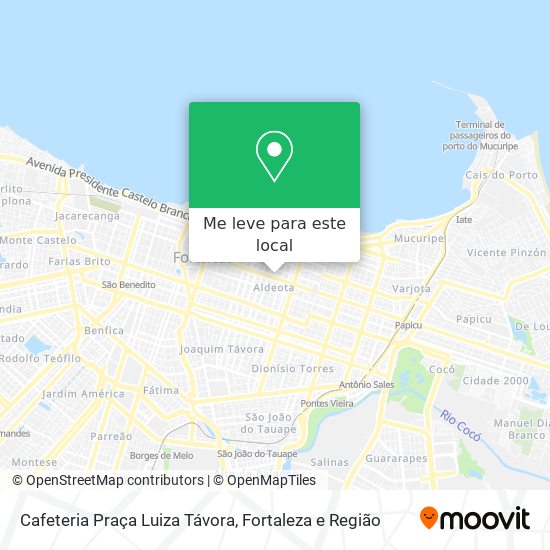 Cafeteria Praça Luiza Távora mapa
