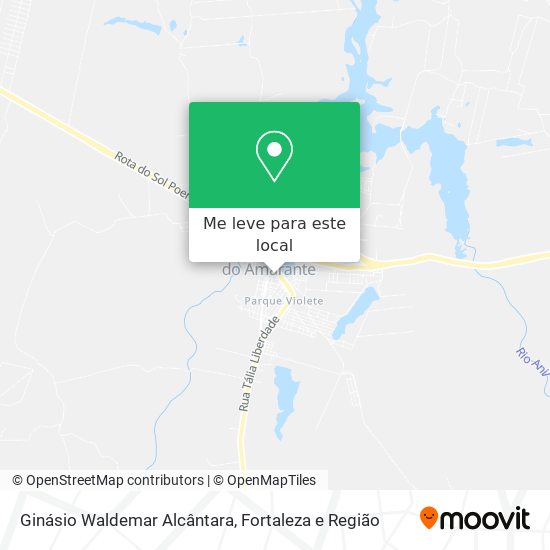 Ginásio Waldemar Alcântara mapa