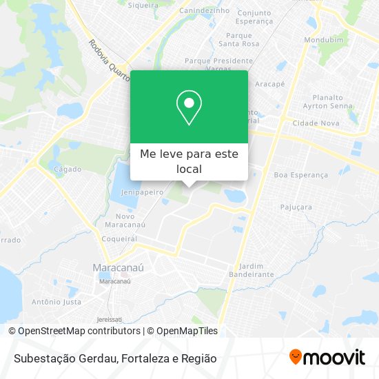 Subestação Gerdau mapa