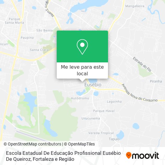 Escola Estadual De Educação Profissional Eusébio De Queiroz mapa