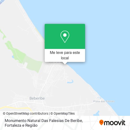 Monumento Natural Das Falesias De Beribe mapa