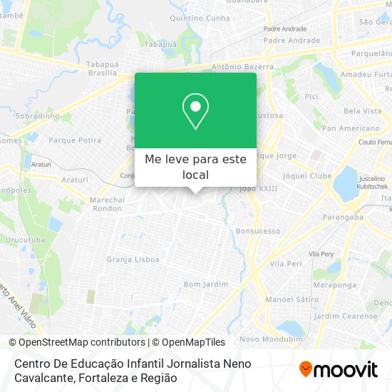 Centro De Educação Infantil Jornalista Neno Cavalcante mapa