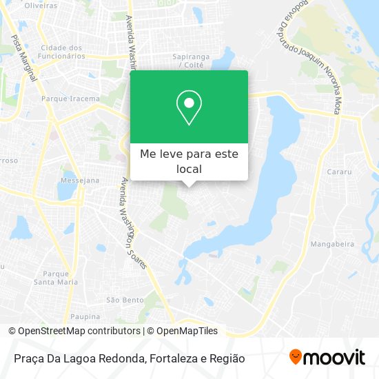 Praça Da Lagoa Redonda mapa