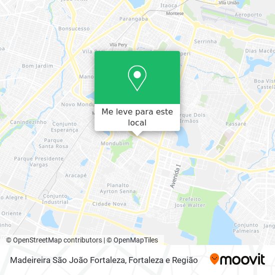 Madeireira São João Fortaleza mapa