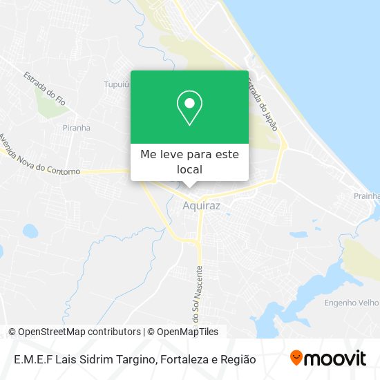 E.M.E.F Lais Sidrim Targino mapa