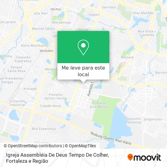 Igreja Assembléia De Deus Tempo De Colher mapa