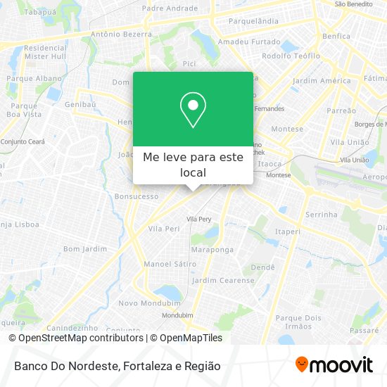 Banco Do Nordeste mapa