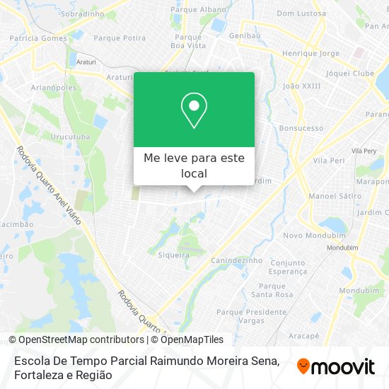 Escola De Tempo Parcial Raimundo Moreira Sena mapa