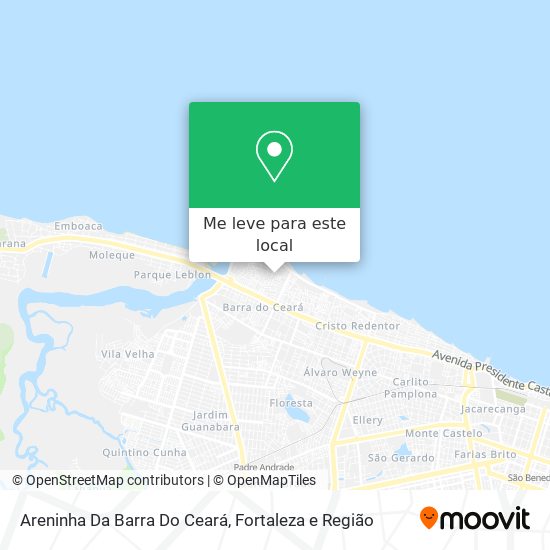 Areninha Da Barra Do Ceará mapa