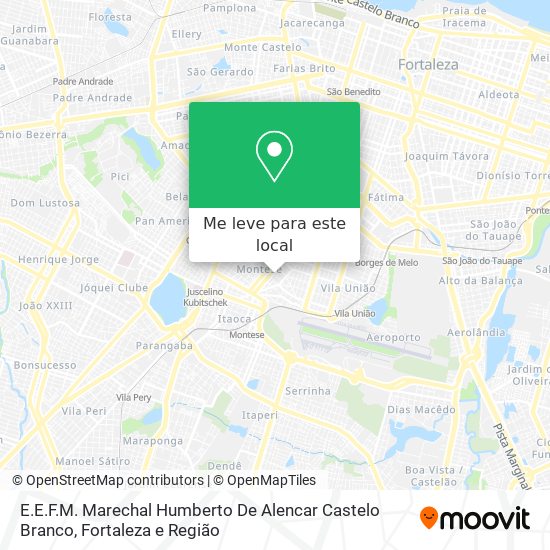 E.E.F.M. Marechal Humberto De Alencar Castelo Branco mapa