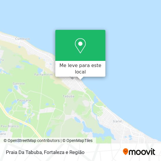 Praia Da Tabuba mapa
