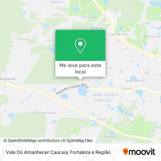Vale Do Amanhecer Caucaia mapa