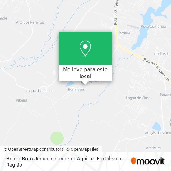 Bairro Bom Jesus jenipapeiro Aquiraz mapa