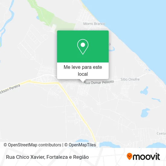 Rua Chico Xavier mapa