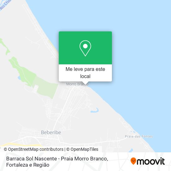 Barraca Sol Nascente - Praia Morro Branco mapa