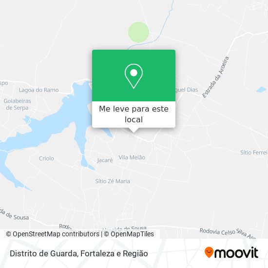 Distrito de Guarda mapa