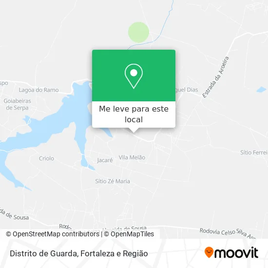 Distrito de Guarda mapa