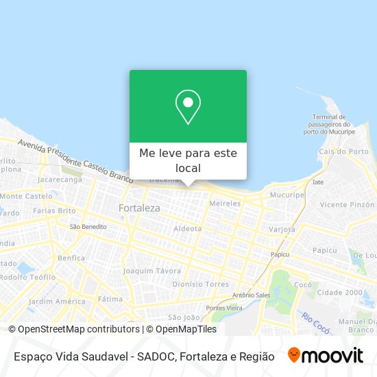 Espaço Vida Saudavel - SADOC mapa