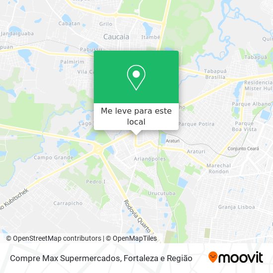 Compre Max Supermercados mapa