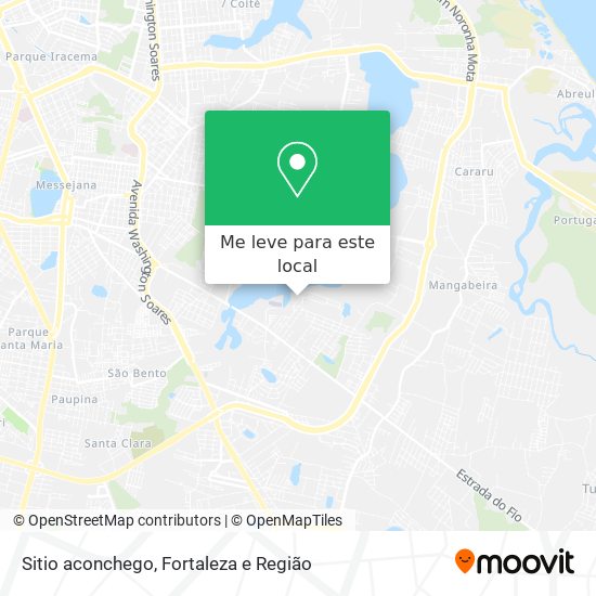 Sitio aconchego mapa