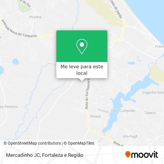 Mercadinho JC mapa