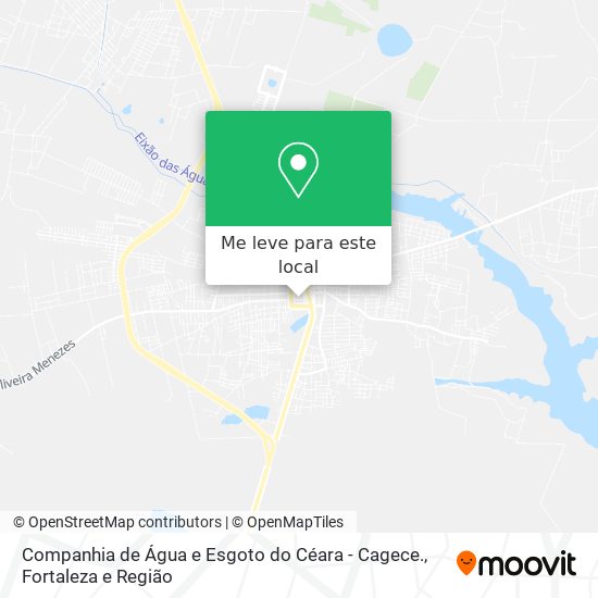 Companhia de Água e Esgoto do Céara - Cagece. mapa