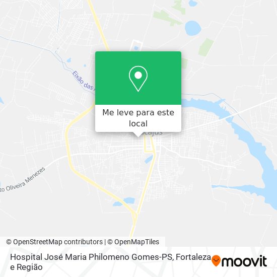 Hospital José Maria Philomeno Gomes-PS mapa