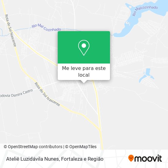 Ateliê Luzidávila Nunes mapa