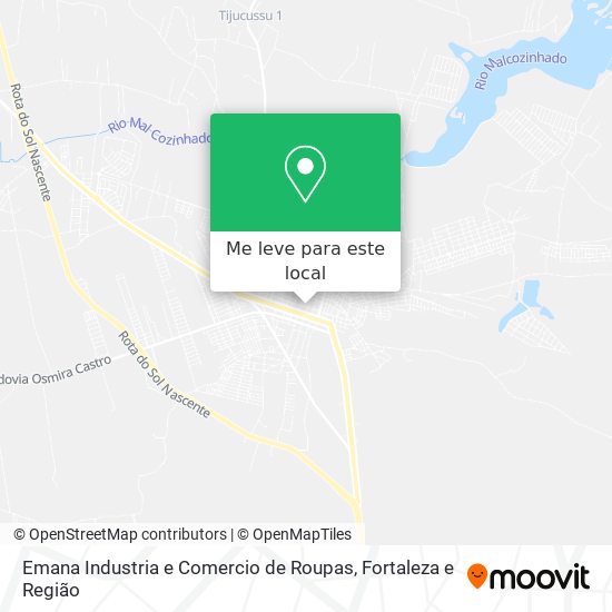 Emana Industria e Comercio de Roupas mapa