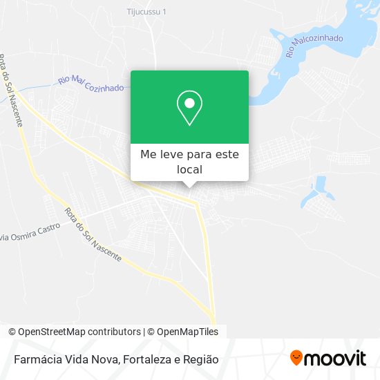 Farmácia Vida Nova mapa