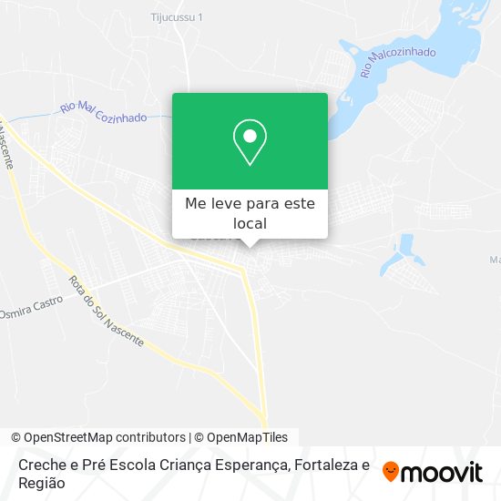 Creche e Pré Escola Criança Esperança mapa