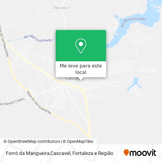 Forró da Mangueira,Cascavel mapa