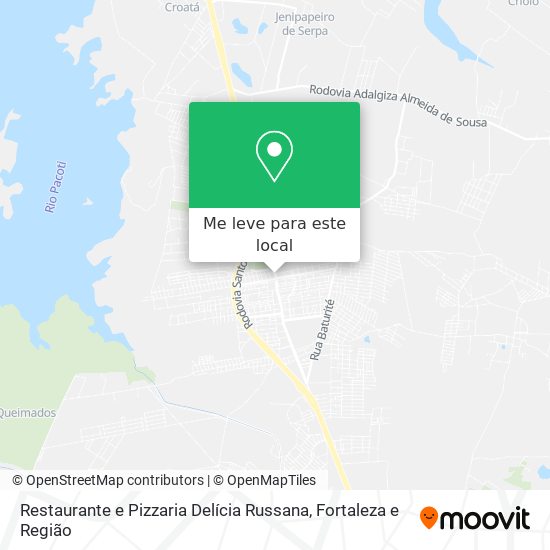 Restaurante e Pizzaria Delícia Russana mapa