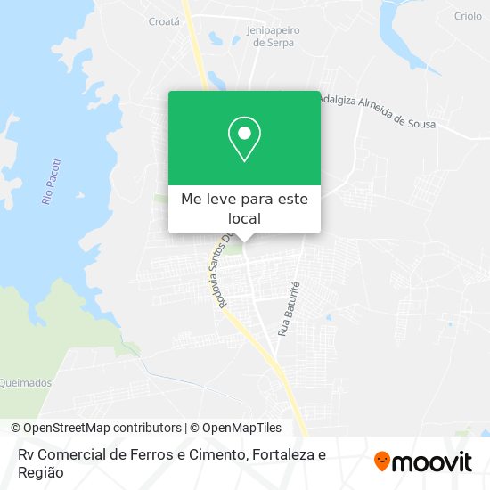 Rv Comercial de Ferros e Cimento mapa