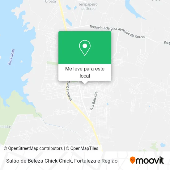 Salão de Beleza Chick Chick mapa