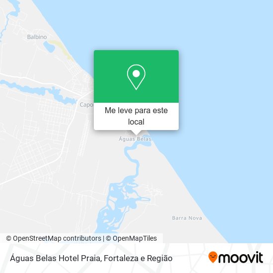 Águas Belas Hotel Praia mapa