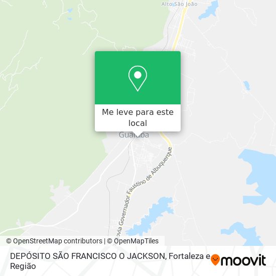 DEPÓSITO SÃO FRANCISCO O JACKSON mapa