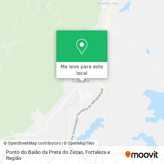 Ponto do Baião da Preta do Zezao mapa