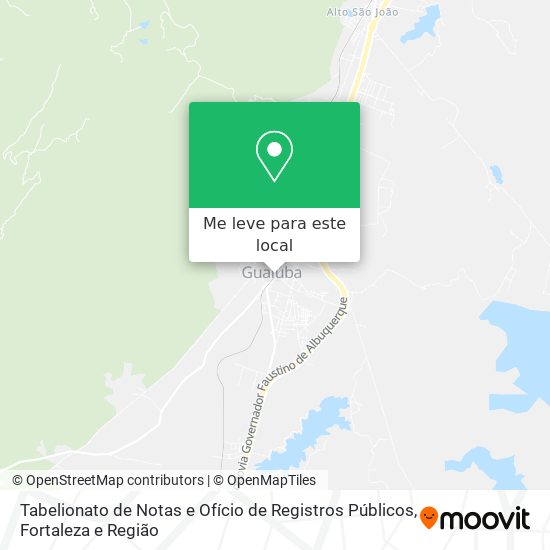 Tabelionato de Notas e Ofício de Registros Públicos mapa