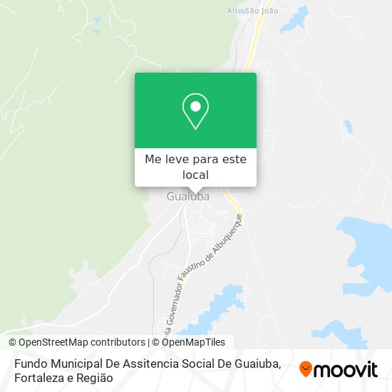 Fundo Municipal De Assitencia Social De Guaiuba mapa