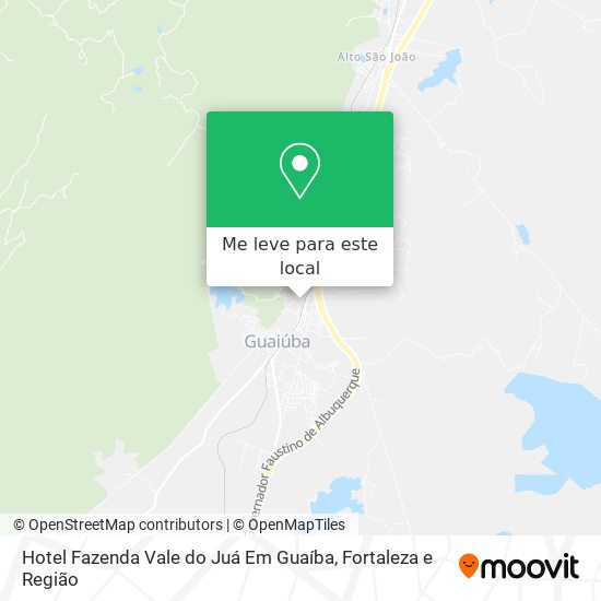 Hotel Fazenda Vale do Juá Em Guaíba mapa