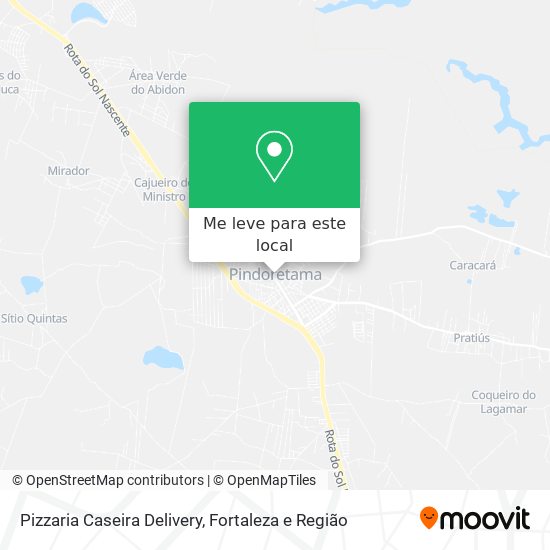 Pizzaria Caseira Delivery mapa