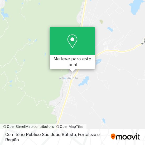 Cemitério Público São João Batista mapa