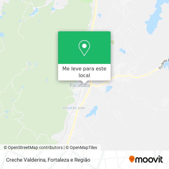Creche Valderina mapa