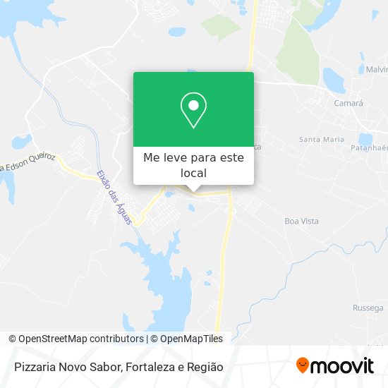 Pizzaria Novo Sabor mapa