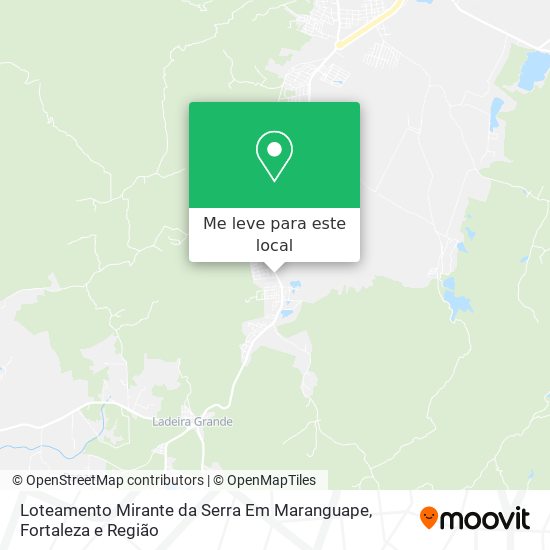 Loteamento Mirante da Serra Em Maranguape mapa
